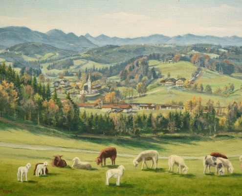 Kunst am Berghof - Landschaftsbild von Josef Stallhofer